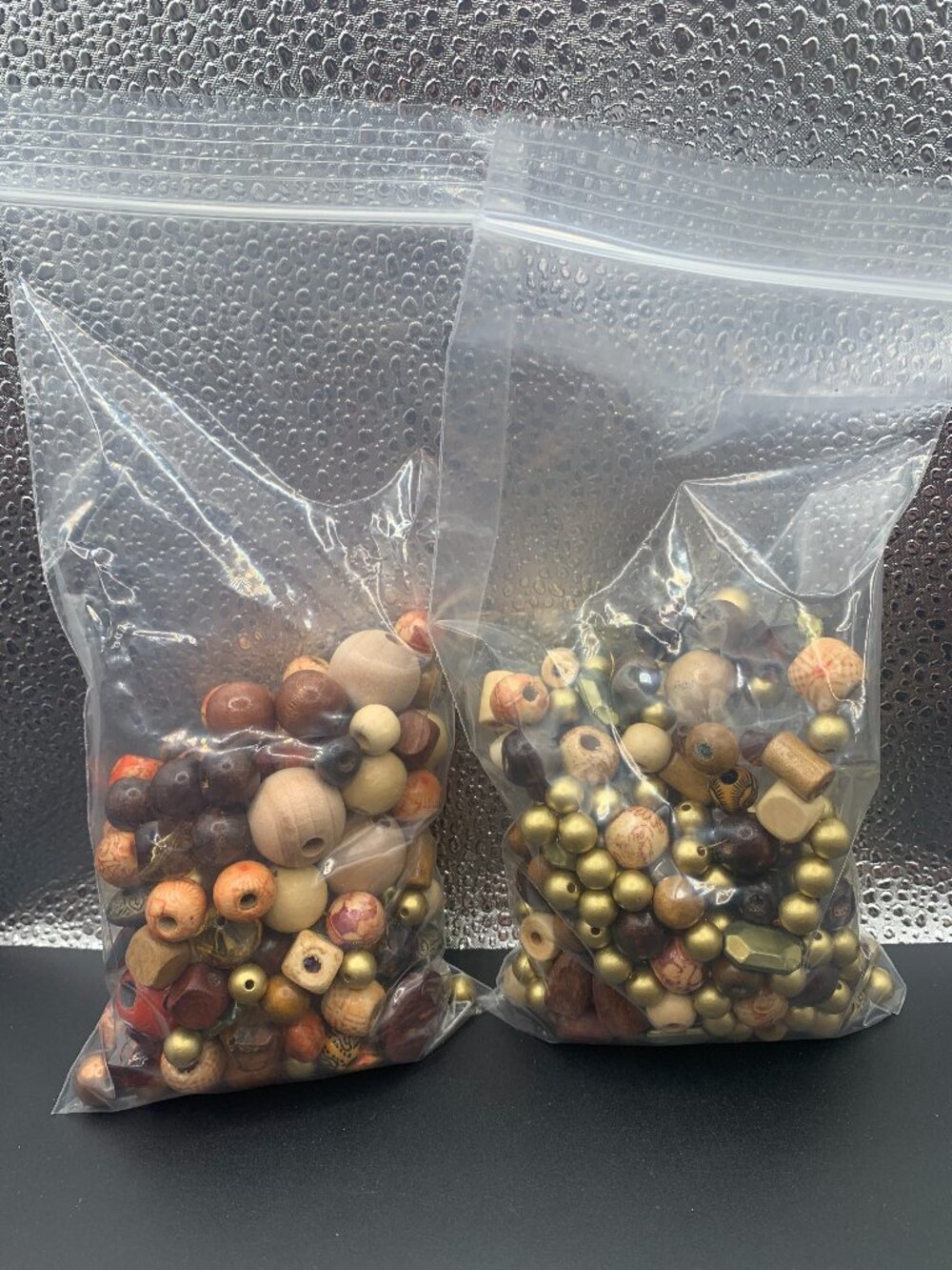 Natural Wooden & Assorted Colorful Bead Bundle